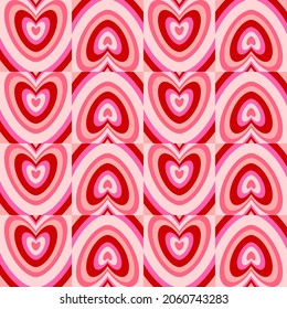 seamless pattern with hearts design