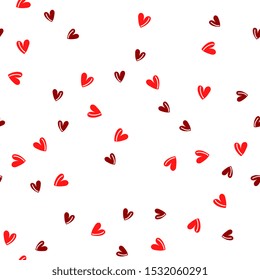 seamless pattern with hearts. Festive background for Valentine's Day, February 14th.