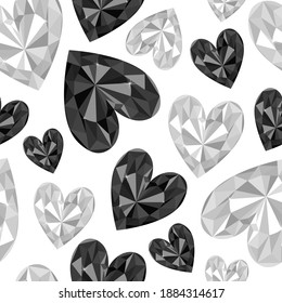 Sensajes de patrón sin soldadura gemstone diamante gráfico vectorial