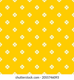 Seamless pattern of hearts. Geometric orange background.