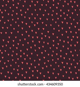 Seamless pattern with hearts. Good for design of textile, cards, decorative paper, gift paper, albums, books, decorative items.