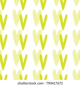 Seamless pattern of hearts. Great for Valentine's Day, Mother's Day, Easter, wedding, scrapbook, gift wrapping paper, textiles. Vector illustration