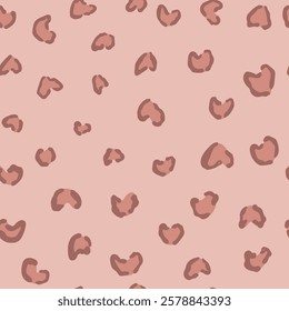Seamless pattern with hearts. Hand drawn hearts pattern.