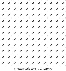 Seamless pattern with hearts. Hand drawn vector design elements. Ink illustration. Hand drawn background
