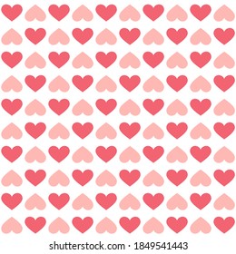 Seamless pattern with hearts. Holiday background. For design packaging, textile, wallpaper, design postcards and posters.