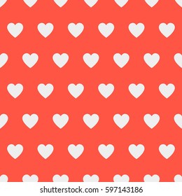Seamless pattern hearts. Holiday background. Vector illustration.