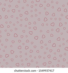 Seamless pattern with hearts.  Holiday pattern. Valentine's Day. Vector Illustration