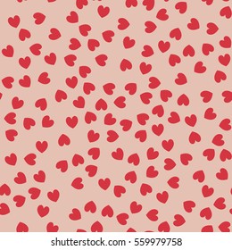 Seamless pattern of hearts for the holiday. Vector illustration background
