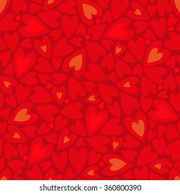 Seamless pattern with hearts. Love concept for your Valentine's Day or Wedding design. Vector illustration