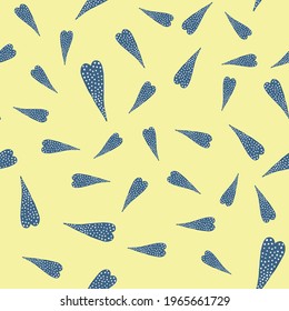 seamless pattern with hearts, love valentine. Vector illustration. Drawn by hand with paints. Modern texture for your design can be used as wrapping paper, fabric, wallpaper