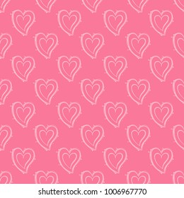 seamless pattern with hearts. Love, wedding, Valentines day design.