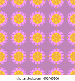Seamless pattern of hearts. Motif for background, postcard,  icon, napkins, fabric, textile, insignia, badges, wallpaper, template, pack, paper, poster, glassware, doily. 