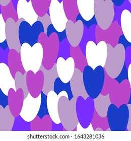 seamless pattern with   hearts multicolor.background colorful per paper,wallpaper,textile.vector