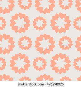 Seamless pattern of hearts on a colored background seamless pattern of hearts on a colored background. Design element for brochure, advertisements, web and other graphic designer works.