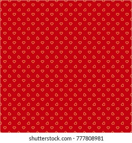 seamless pattern of hearts on a red background red
