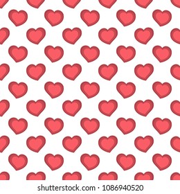 Seamless pattern from hearts on Valentine's day.