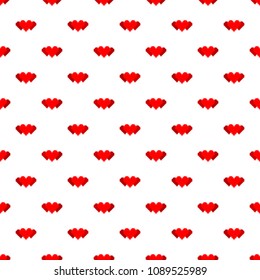 Seamless pattern from hearts on Valentine's day.