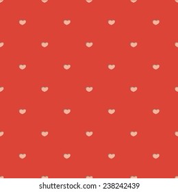 Seamless pattern with hearts. Paper cut style .Vector illustration