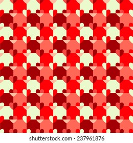 Seamless pattern hearts pop art, gift wrapping paper, candy wrapper, wallpaper, textile design, festive ornament,  bath curtain