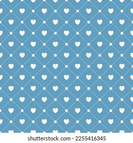 Seamless pattern with hearts, romantic background