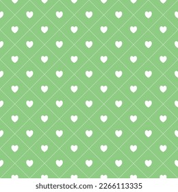 Seamless pattern with hearts, romantic background