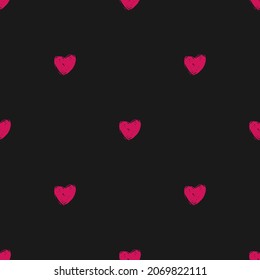 Seamless pattern with hearts. Romantic patterns for fabric, greeting cards, scrapbooking, print, gift wrap. Valentines day