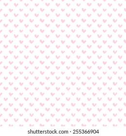 Seamless pattern with hearts. Romantic vector background.