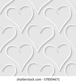 Seamless pattern of hearts. Soft background. Vector illustration. Good quality. Good design.