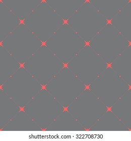 Seamless pattern with hearts and stars. Vector background.