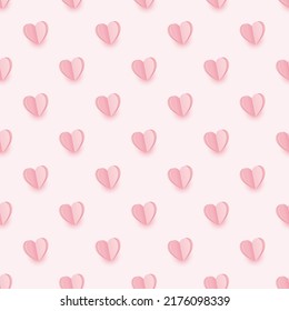 Seamless pattern of hearts. A symbol of love for postcards, greetings, covers and simple backgrounds