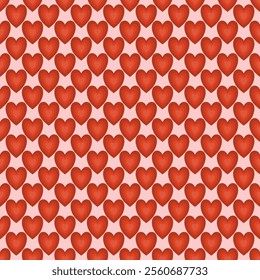 Seamless pattern with hearts. Template holiday vector illustration. Design for card, postcard, poster, print, banner. 