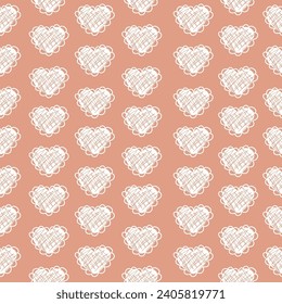 seamless pattern with hearts, Valentine Day Background