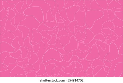 Seamless pattern of hearts for valentines.