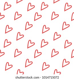 Seamless pattern with hearts. Valentines day background texture. Wallpaper