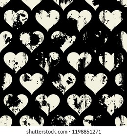 Seamless pattern with hearts. Valentine's Day. Can be used on packaging paper, fabric, background for different images, etc