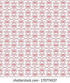 Seamless pattern with hearts for Valentine's Day designs
