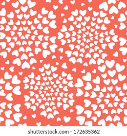 Seamless pattern with hearts. Valentines Day background. Stylish repeating print