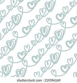 Seamless pattern with hearts. Valentines Day background