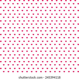 Seamless pattern with hearts. Valentines day background. Vector illustration