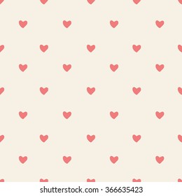 Seamless pattern with hearts. Valentine's day background