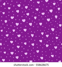 Seamless pattern with hearts. Valentines Day background. Great for baby announcement, Valentine's Day, Mother's Day, Easter, wedding, scrapbook, gift wrapping paper, textiles.