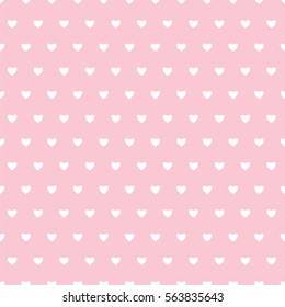 Seamless pattern with hearts for Valentine's Day .Simple print of  hearts.Wrapping paper. Scrapbook paper. Tiling. Vector illustration. Background. Graphic texture for design, wallpaper. 