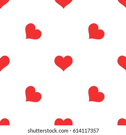 Seamless Pattern with hearts. Valentines Day background vector illustration