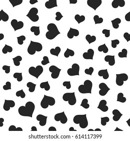 Seamless Pattern with hearts. Valentines Day background vector illustration