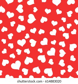 Seamless Pattern with hearts. Valentines Day background vector illustration