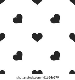 Seamless Pattern with hearts. Valentines Day background vector illustration