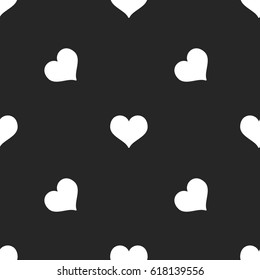 Seamless Pattern with hearts. Valentines Day background vector illustration