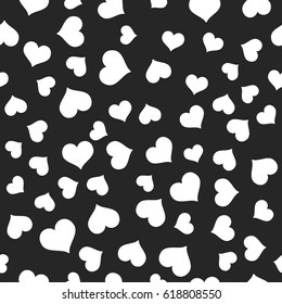 Seamless Pattern with hearts. Valentines Day background vector illustration