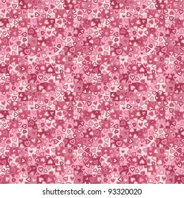 Seamless pattern of hearts for Valentine's day.