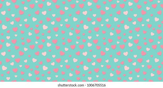 Seamless pattern with hearts. Vector.